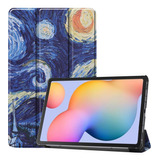 Funda Smart Case Para Galaxy Tab S6 Lite Noche Estrellada