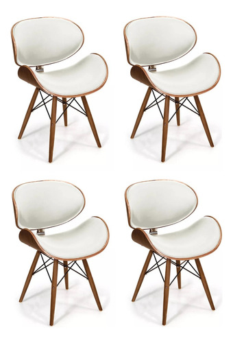 Combo * 4 Silla Eames Comedor Dsw Miller Abs - Alto Impacto