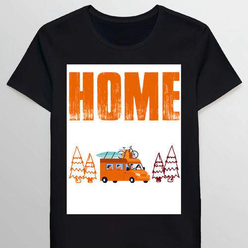 Remera Home Is Where We Park It Camping Quotes Grapesign0736