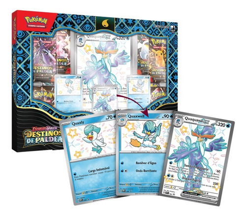 Box Pokémon Iniciais De Paldea Quaquaval Ex - Copag