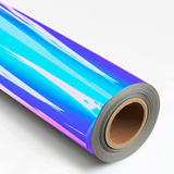 Vinil Automotriz Full Wrap Textura Rainbow Color Rainbow Chrome White