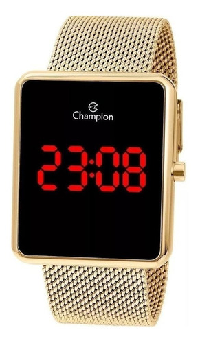 Relógio De Pulso Champion Digital Ch40080 Dourado Envio 24h