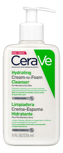 Cerave Limpiador Crema-espuma Hidratante 236 Ml