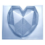 Molde Corazón Diamante En Acetato 19 Cms Chocopiñata 