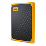 Wd 500gb My Passport Go Ssd Amber Portable External Storage.