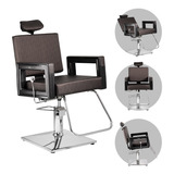 Poltrona Cadeira Reclinável P/ Barbeiro Maquiagem Salão