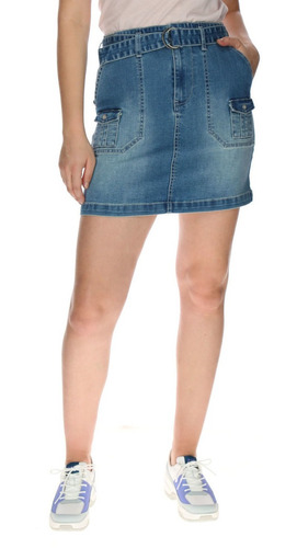 Falda Mujer Cat Foundation Denim Skirt