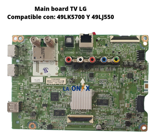 Main Board Tv LG Mod: 49lj550t Nueva 