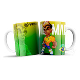 Taza Personalizada Neymar Brasil Importada