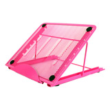 Soporte Ajustable Rosa Para Computadora Portátil, Base De En