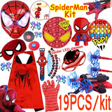 19piezas Spiderman Superhero Kit Pop It Regalos De Navidad
