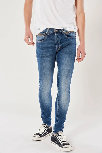 Jean Ramones Zipper Blue Bensimon