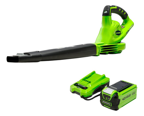 Soplador De Hojas Inalámbrico Greenworks De 40 V (150 Mph, 1