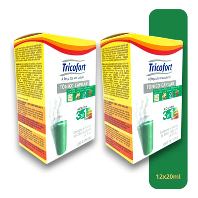 Tricofort Tônico Capilar 3 Em 1 - Caixa Kit C\u002F12 Ampolas | MercadoLivre