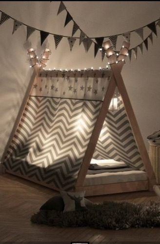 Cama Tipi Montessori, Tipo Teepee Individual