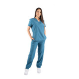 Pack X2 Uniformes Pijama Medica Mujer Antifluido Scrub 