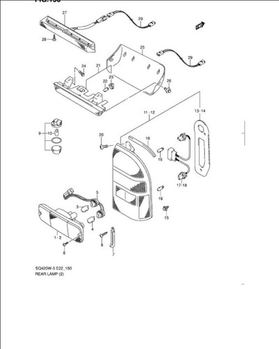 Socate Y Conector Stop Trasero Grand Vitara Suzuki Original  Foto 5