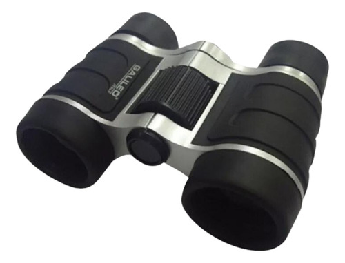 Galileo Binocular Recubierto En Goma B0430p Plateado