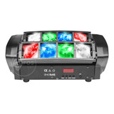 Mini Moving Spider Beam 8 Leds Osram 5w Rgbw Dmx Iluminação