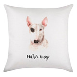 Almofada 30x30 Cachorro Bull Terrier Amigo