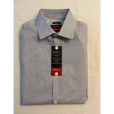 Camisa Kenneth Cole Awearness MangaLG Azulcuadros Medslimfit