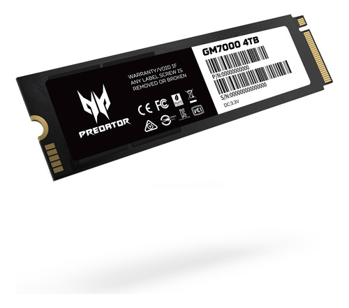 Acer Predator Gm - Ssd M.2 De 4 Tb  Nvme Gen4 Ssd Interno P.