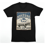 Playera Mustang Hombre Estampada Algodón