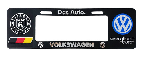 Porta Placas Europeo Para Autos Volkswagen Wolfsburg