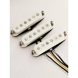 Micrófonos Strato Alnico Set Santono Pickups-blanco Vintage