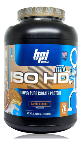 Iso Hd Bpi Sports Proteína 5 Lbs 70 Srv Vainilla Cookie