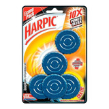 5 Pastillas Harpic Power Ultra Para Tanque De Inodoro 45g C/u