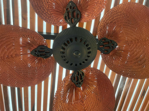 Ventilador De Techo Ratan Para Exterior O Interior Windlux