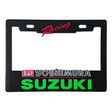Portaplaca Suzuki Yoshimura Verde Moto C/relieve