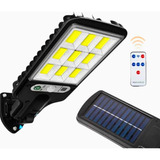 Luminária Solar Led Externa 108cob Sensor+controle 3 Funções