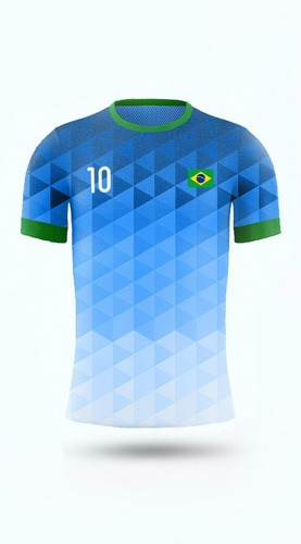 Camiseta Camisa Blusa Seleção Brasil Copa Verde Amarela Azul