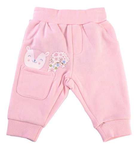 Pantalón Buzo Bebé Niña Rosado Pillin (pvx500ros)