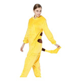 Pijama Mameluco Pokemón Pikachu Cosplay Unisex Adulto