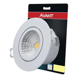 Spot Led Cob Embutir 7w Avant 4000k Supimpa Redondo 