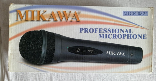 Microfono Dinamico Mikawa Con Cable 3 Mts. Plug Y Adap. Mini