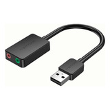 Adaptador Tarjeta De Sonido Externa Usb Vention De 2 Puertos