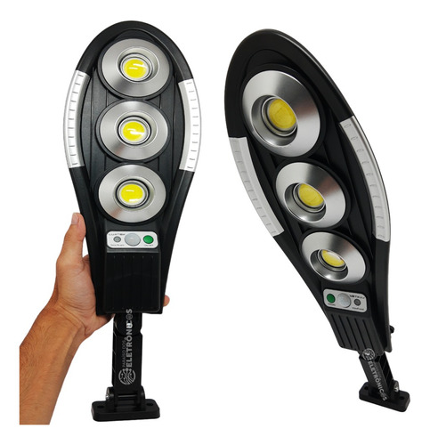 Kit 2 Refletores Led Grande 150w Recarregável Solar