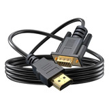 Hdmi Macho A Vga Macho 1080p 60hz Cable Compatible Con Vga