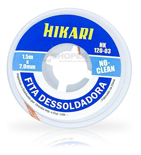 Fita Malha Dessoldadora Hikari 2 / 2,5 / 3mm A Livre Escolha