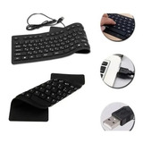 Teclado Flexível Doravel Silicone Usb P/ Noteboock/ Pc Macio