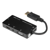 Cable Adaptador 4 En 1 Displayport A Hdmi/vga/dvi/audio