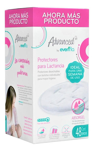 Protectores Para Lactancia Evenflo Absorgel 48 Pzas