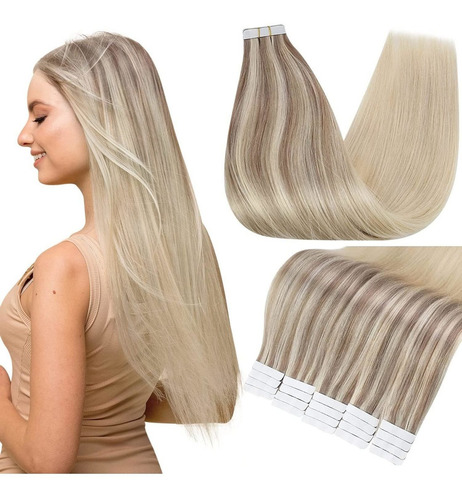 Extensiones De Cabello 100% Naturales Rubio Ce 18in 50gramos