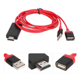 A Cable Adaptador Usb Macho Y Hembra A Hdmi Hdtv 1080p Av