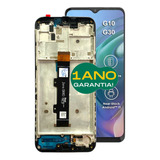 Tela Touch Display + Aro Chassis Para Moto G30 Xt2129 + Nf-e