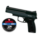 Pistola De Balines 4.5mm Gamo Af 10 De 10 Tiros Cañon Acero